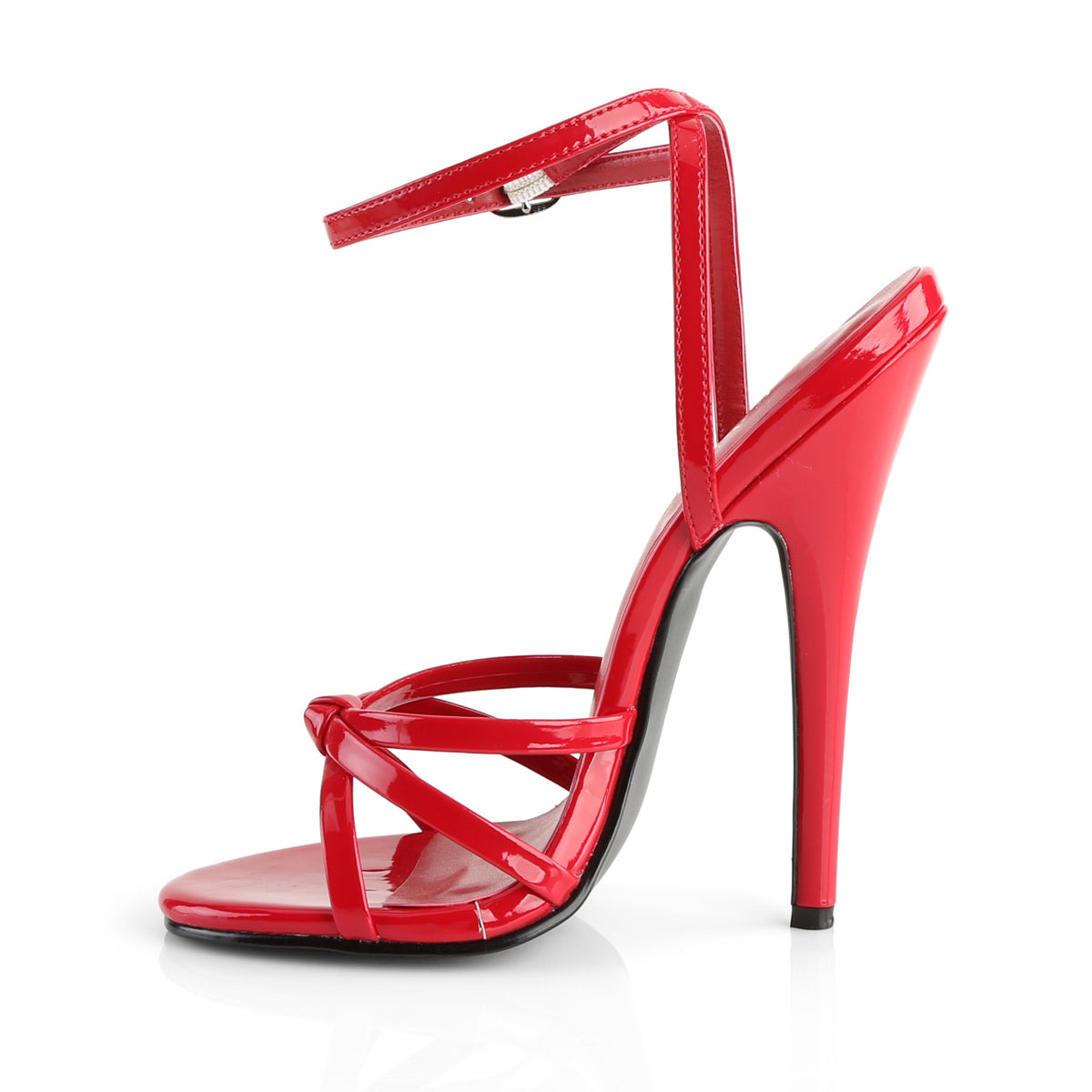 Devious Womens Sandals DOMINA-108 Red Pat