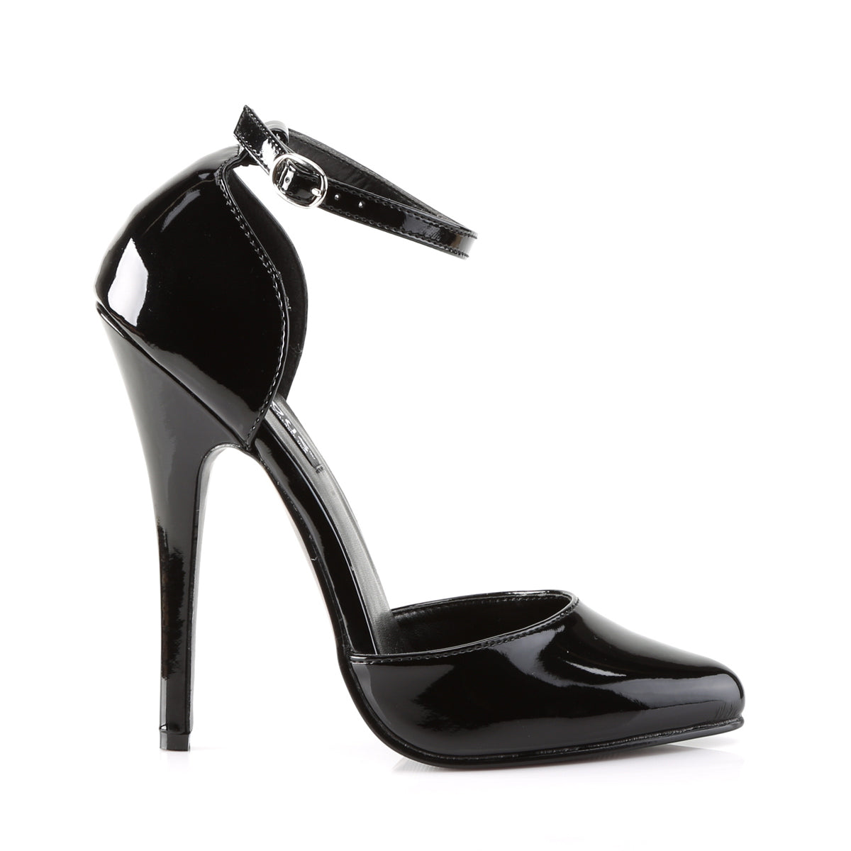 Devious Womens Pumps DOMINA-402 Blk Pat