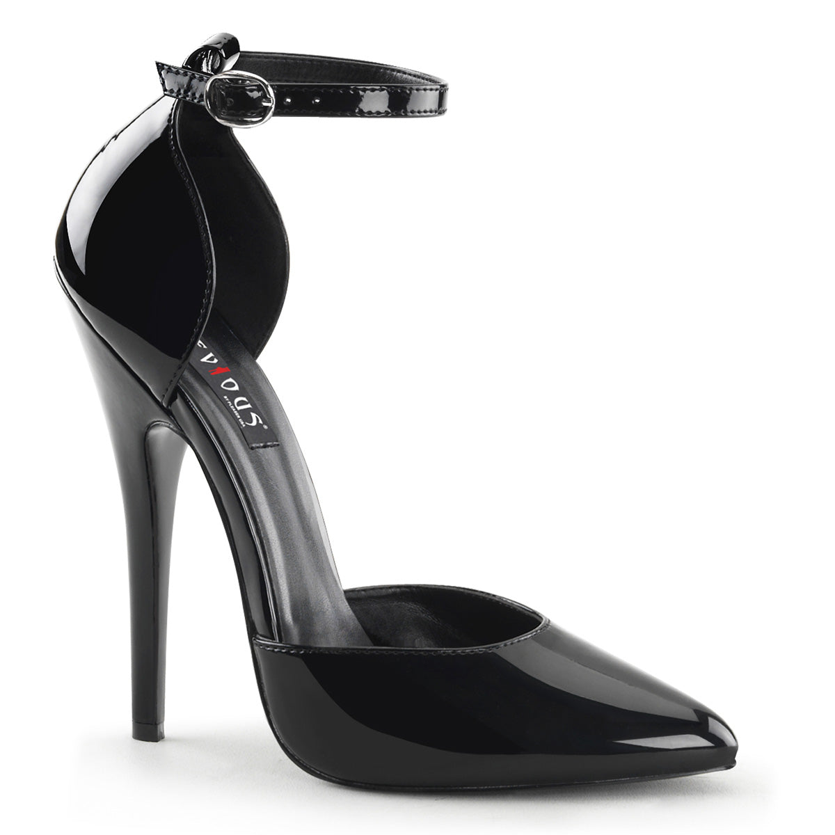 Devious Womens Pumps DOMINA-402 Blk Pat