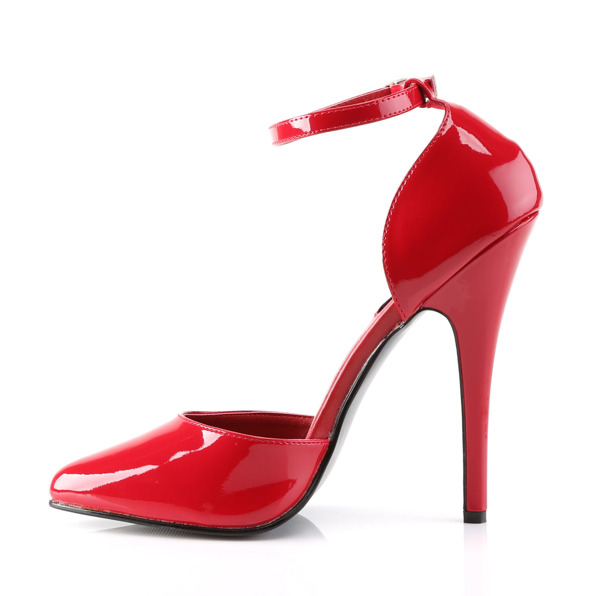 Devious Womens Pumps DOMINA-402 Red Pat