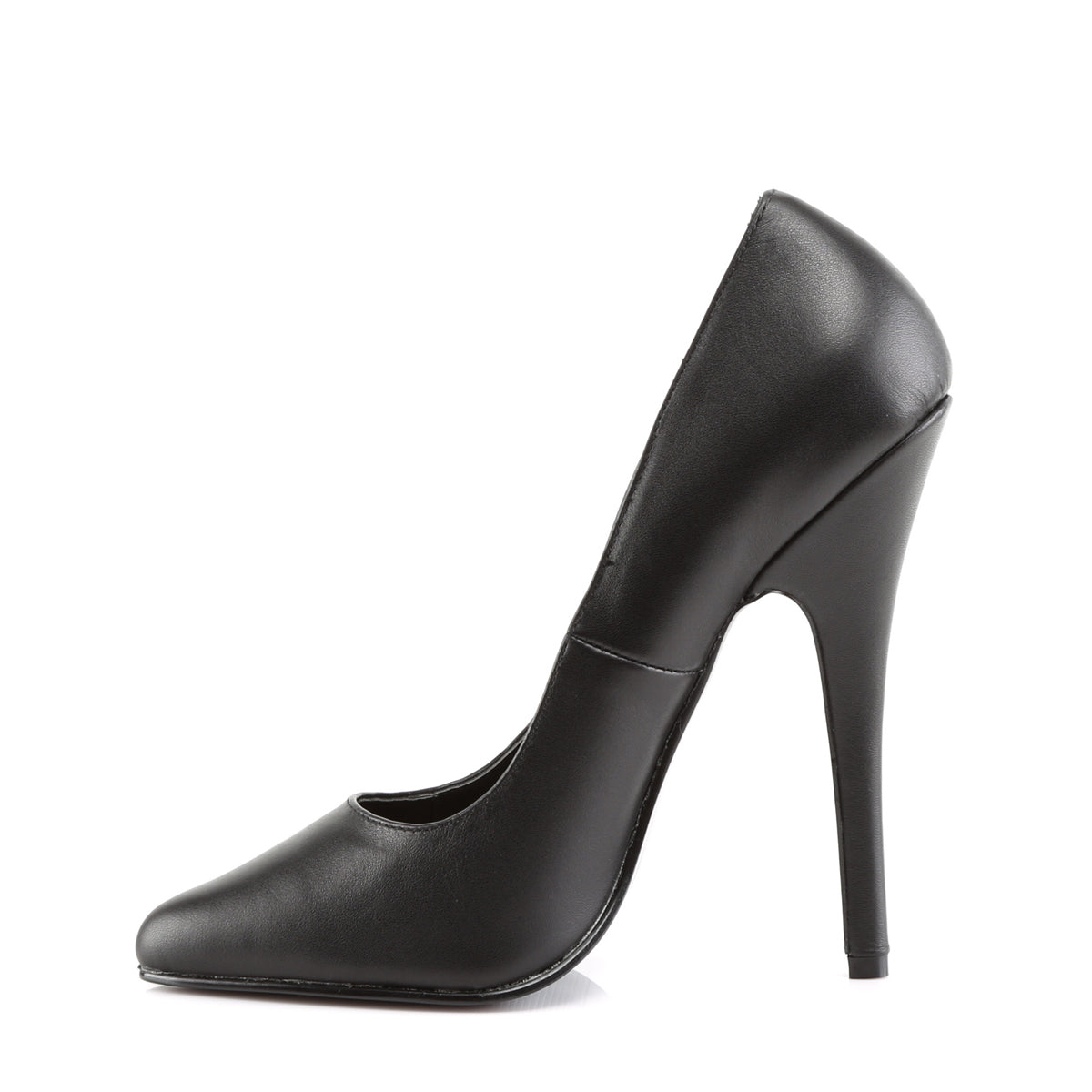 Devious Womens Pumps DOMINA-420 Blk Leather