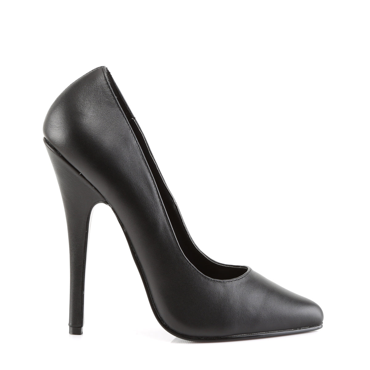 Devious Womens Pumps DOMINA-420 Blk Leather