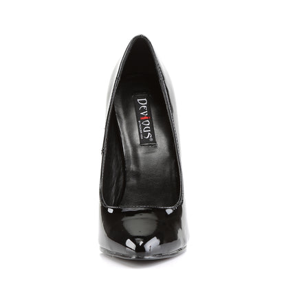 Devious Womens Pumps DOMINA-420 Blk Pat