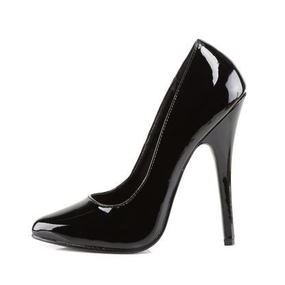 Devious Womens Pumps DOMINA-420 Blk Pat