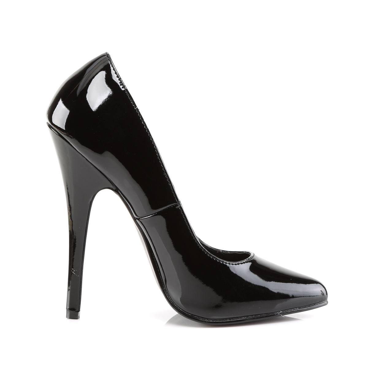 Devious Womens Pumps DOMINA-420 Blk Pat
