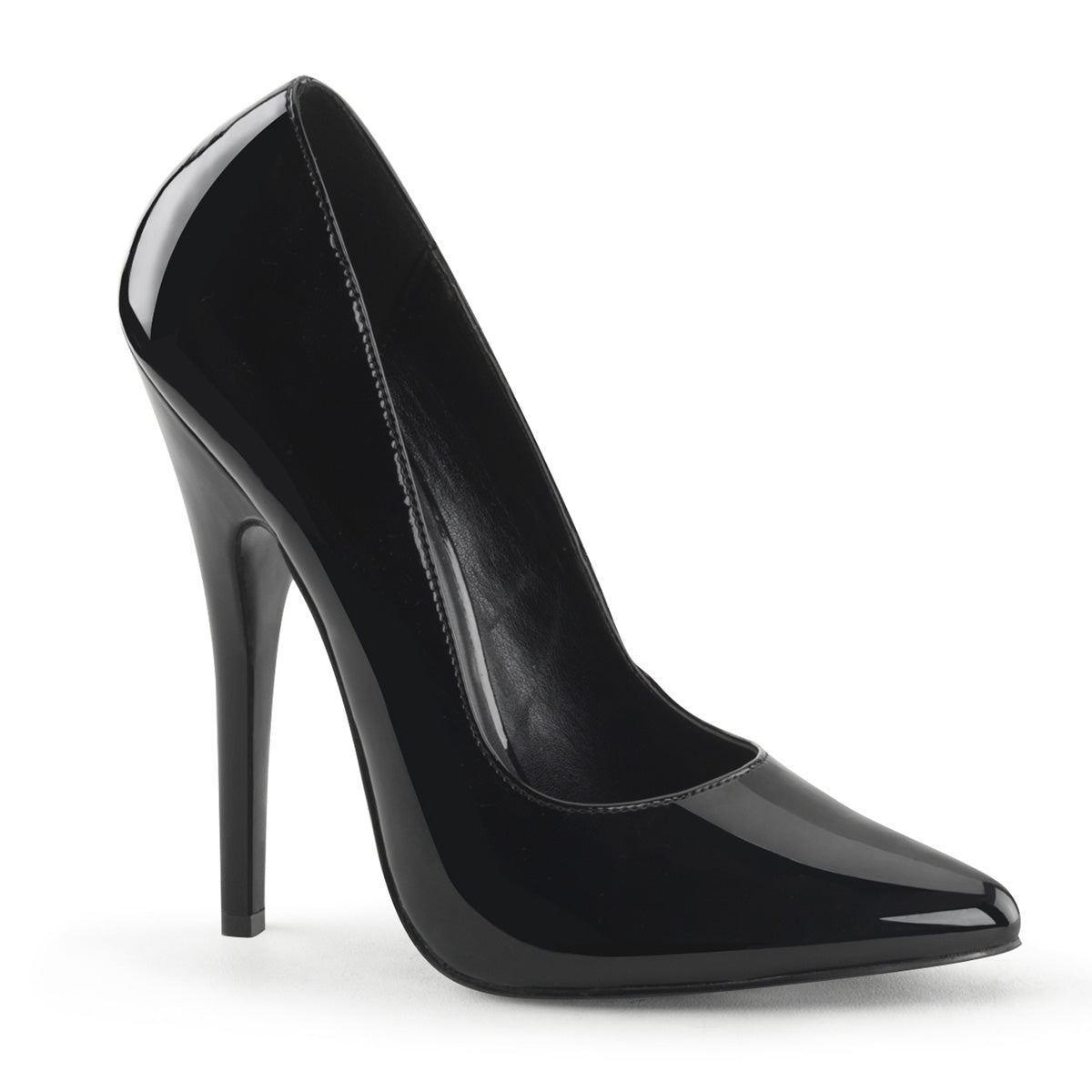Devious Womens Pumps DOMINA-420 Blk Pat