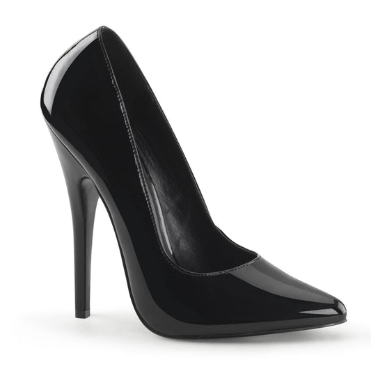 Devious Womens Pumps DOMINA-420 Blk Pat