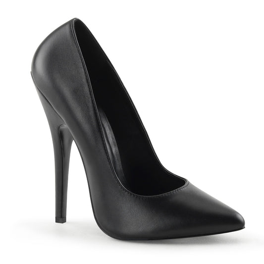 Devious Womens Pumps DOMINA-420 Blk Leather