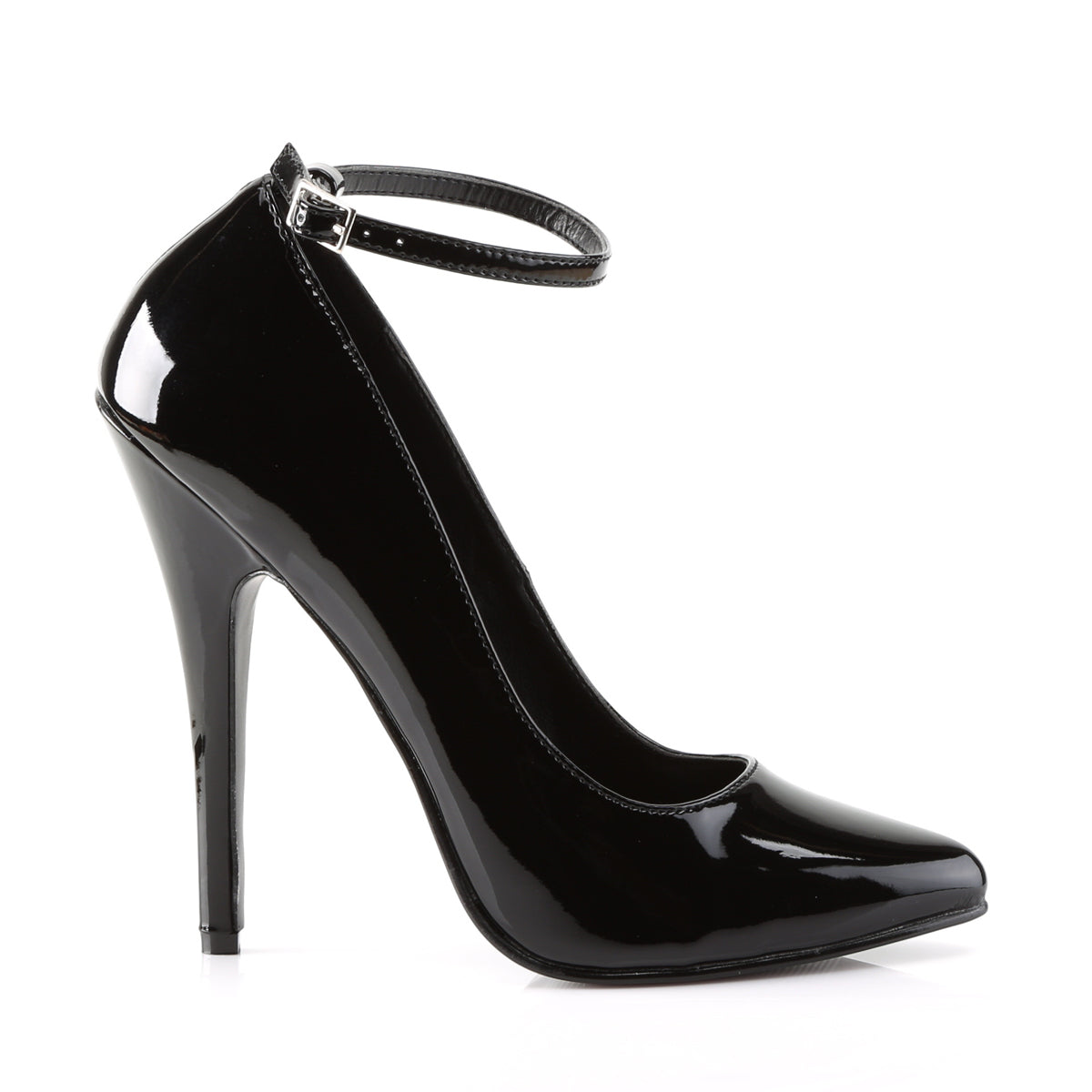 Devious Womens Pumps DOMINA-431 Blk Pat