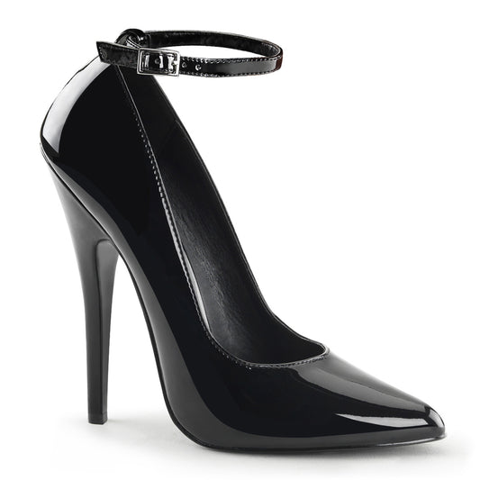 Devious Womens Pumps DOMINA-431 Blk Pat