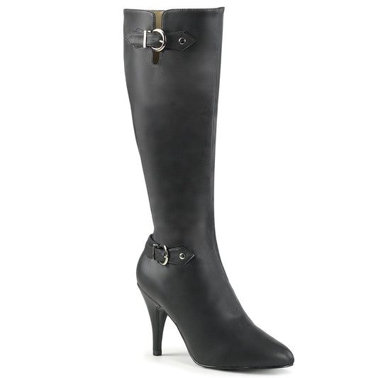 Pleaser Pink Label Womens Boots DREAM-2030 Blk Faux Leather