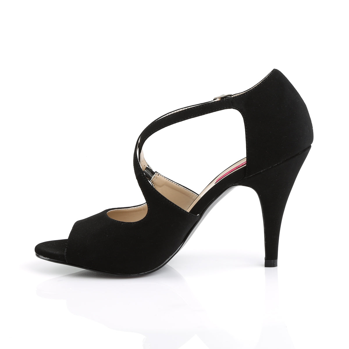 Pleaser Pink Label Womens Pumps DREAM-412 Blk Nubuck