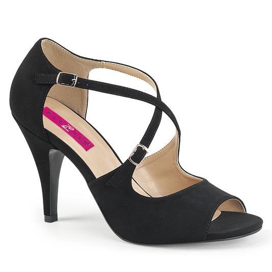 Pleaser Pink Label Womens Pumps DREAM-412 Blk Nubuck