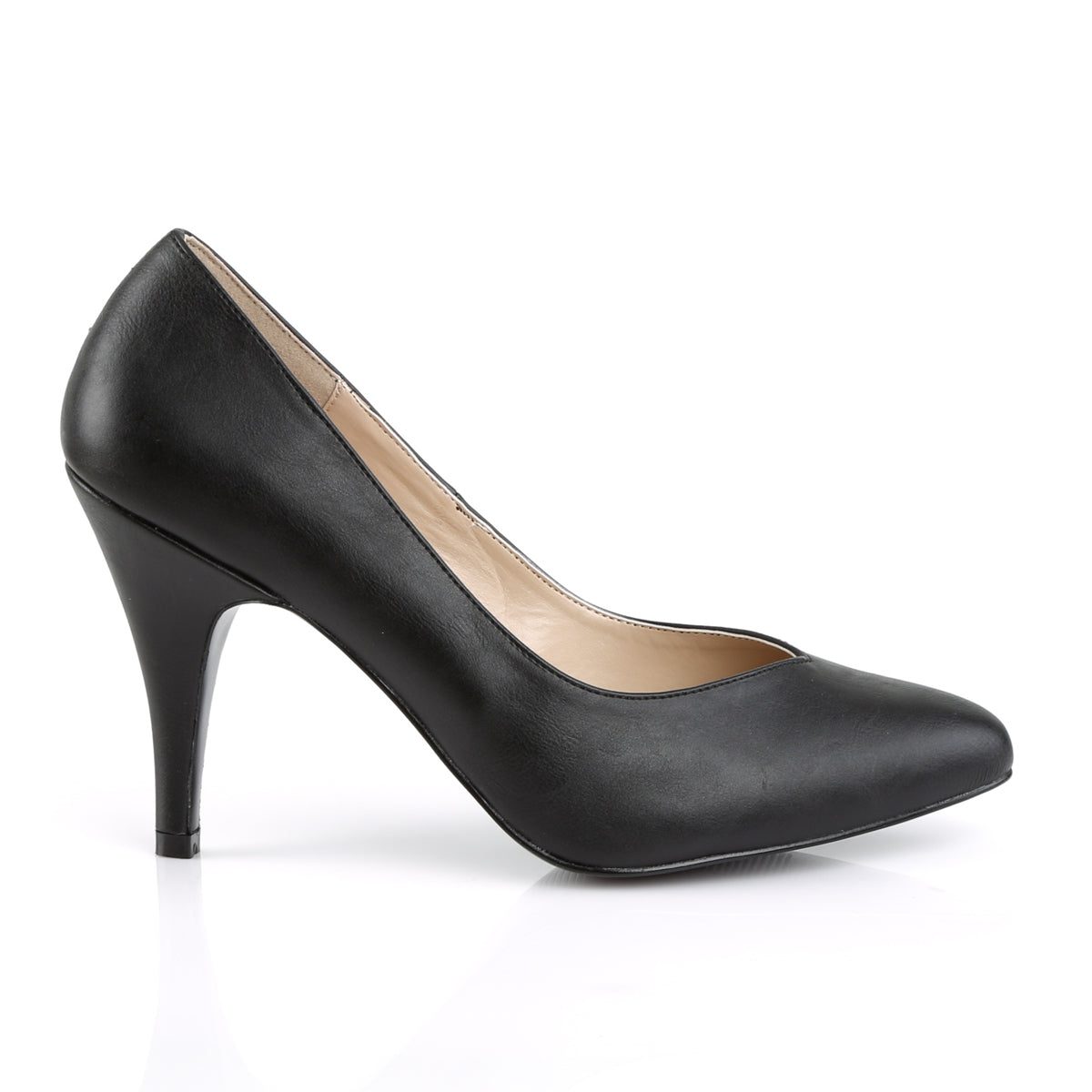 Pleaser Pink Label Womens Pumps DREAM-420 Blk Faux Leather