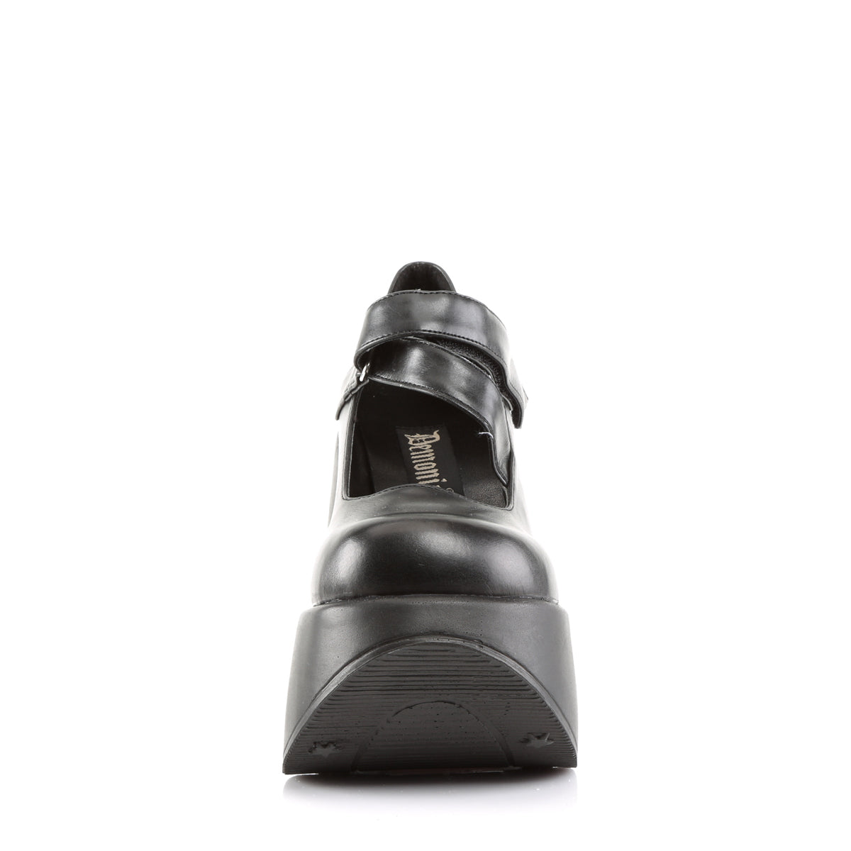 DemoniaCult Womens Pumps DYNAMITE-03 Blk Vegan Leather