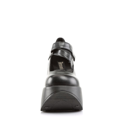 DemoniaCult Womens Pumps DYNAMITE-03 Blk Vegan Leather