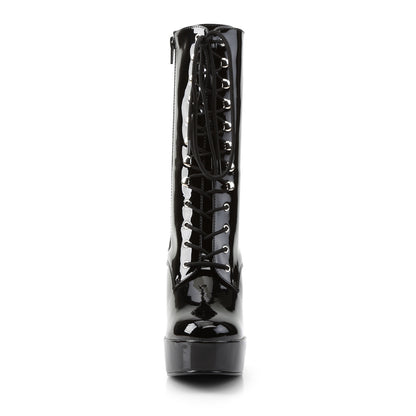 Pleaser Womens Ankle Boots ELECTRA-1020 Blk Pat/Blk