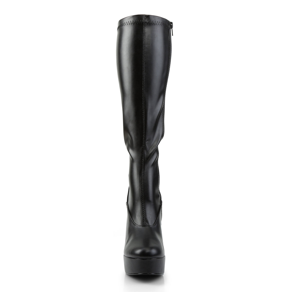 Pleaser Womens Boots ELECTRA-2000Z Blk Str Faux Leather