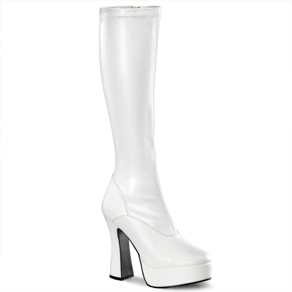 Pleaser Womens Boots ELECTRA-2000Z Wht Str Faux Leather