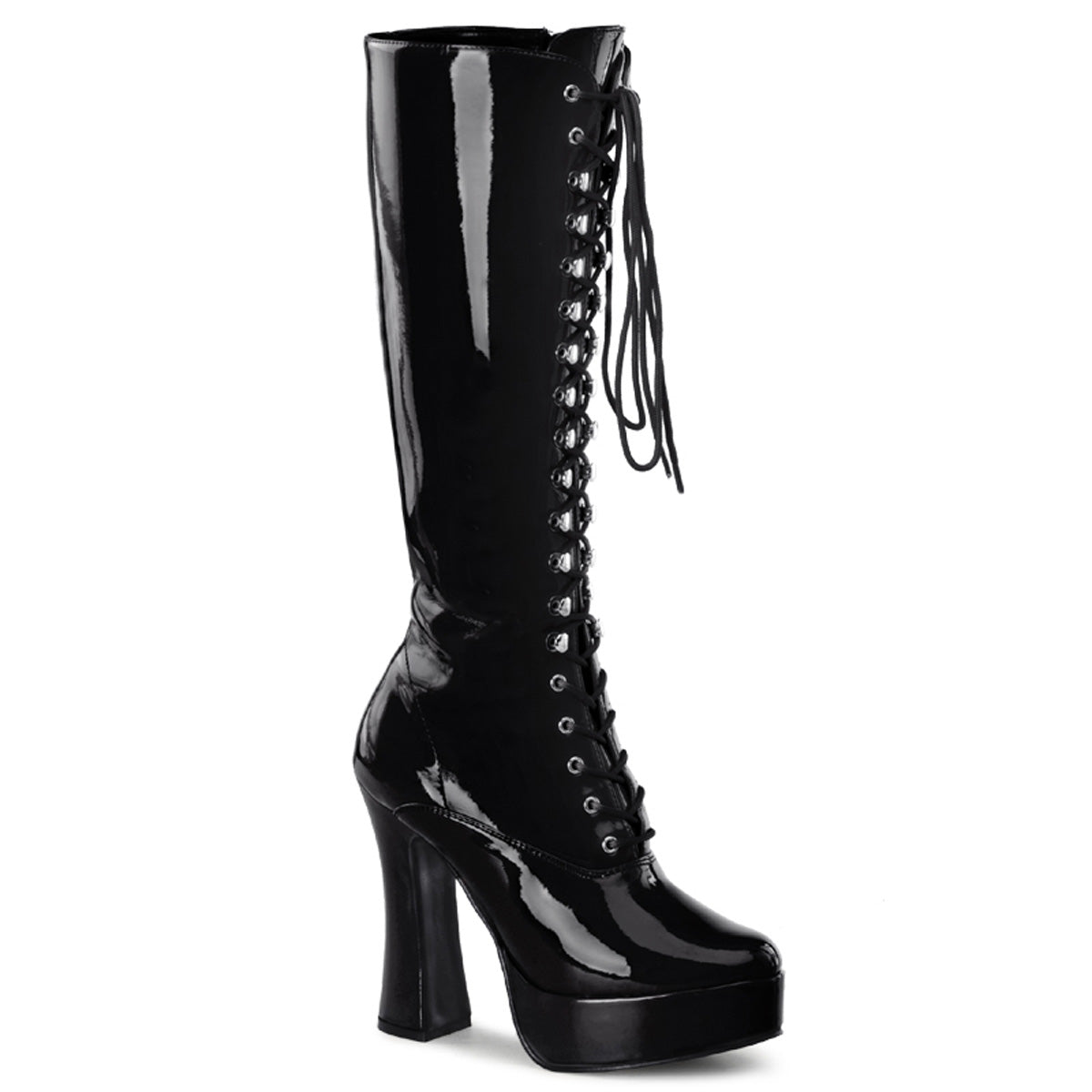 Pleaser Womens Boots ELECTRA-2020 Blk Pat