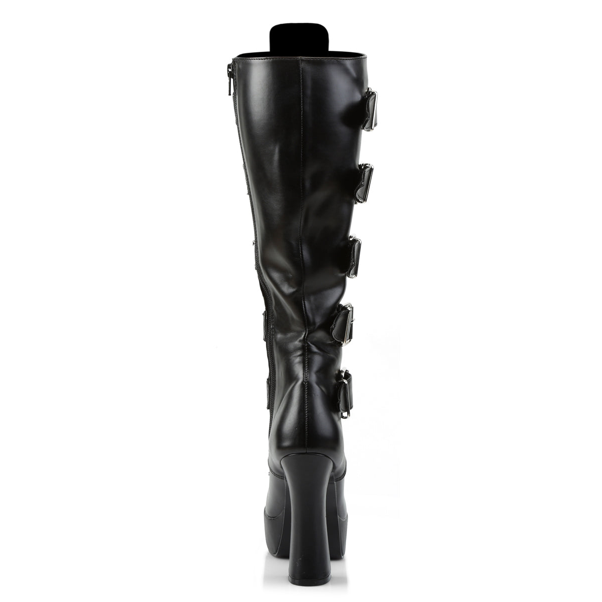 Pleaser Womens Boots ELECTRA-2042 Blk Faux Leather