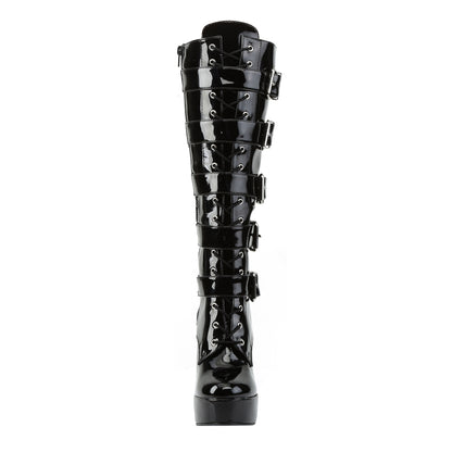 Pleaser Womens Boots ELECTRA-2042 Blk Pat