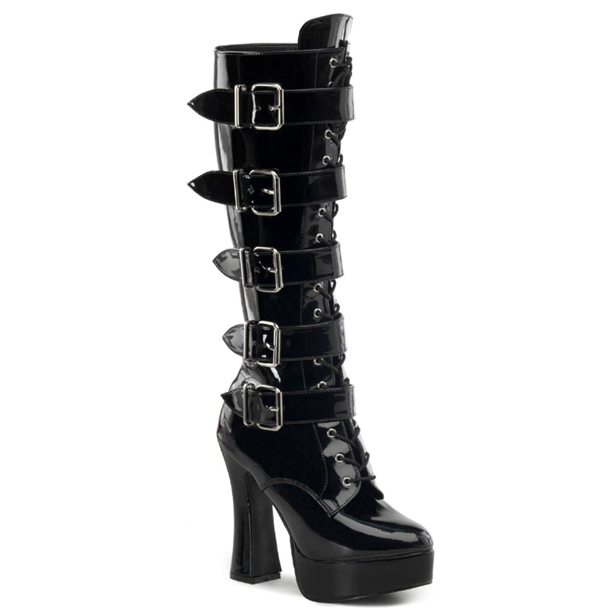 Pleaser Womens Boots ELECTRA-2042 Blk Pat