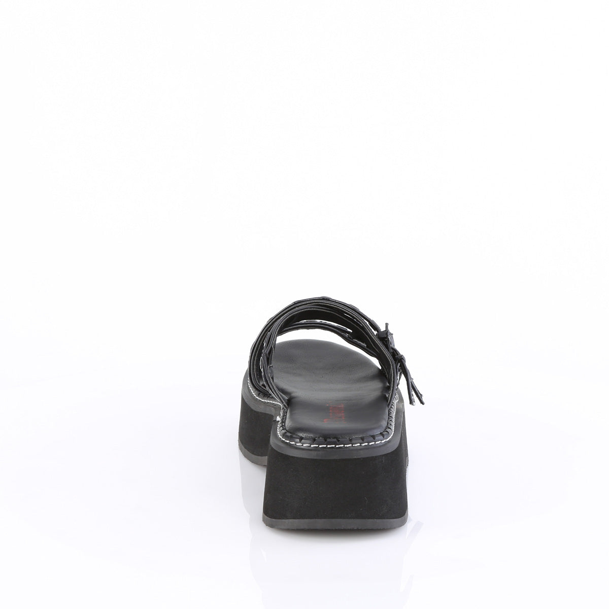 DemoniaCult   EMILY-07 Blk Vegan Leather-Holo Pat