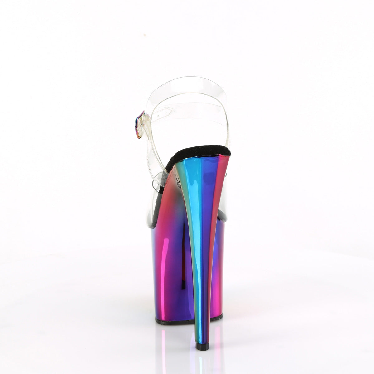 Pleaser   ENCHANT-708RC Clr/Rainbow Chrome
