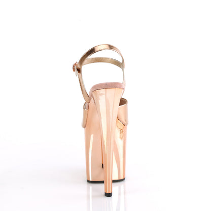 Pleaser   ENCHANT-709 Rose Gold Met. Pu/Rose Gold Chrome