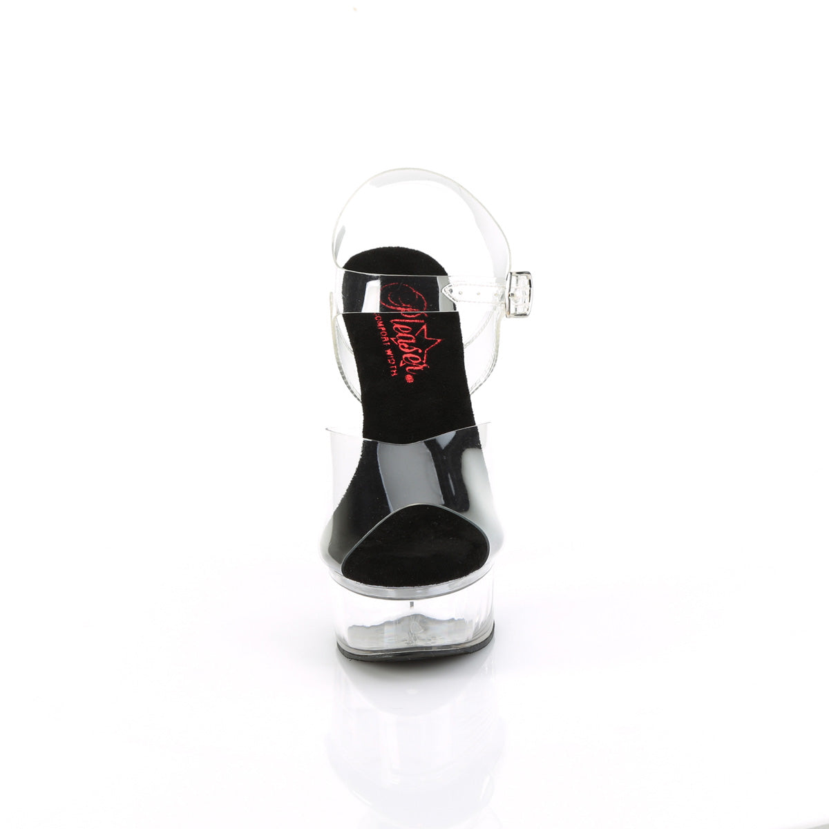 Pleaser   EXCITE-608 Clr-Blk/Clr