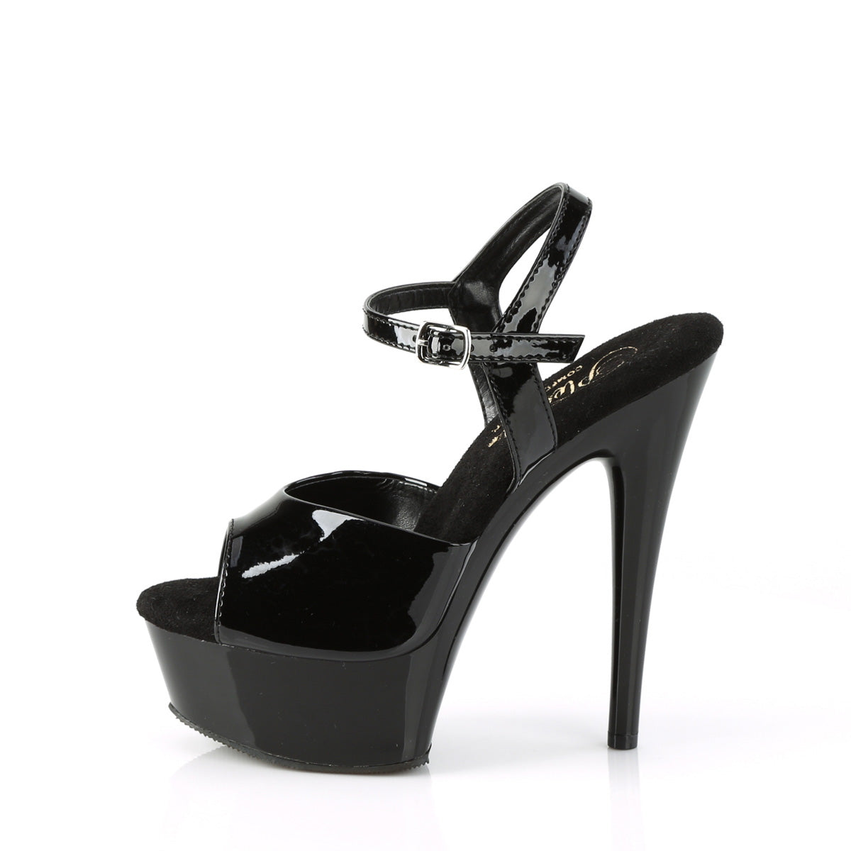Pleaser  Sandals EXCITE-609 Blk Pat/Blk