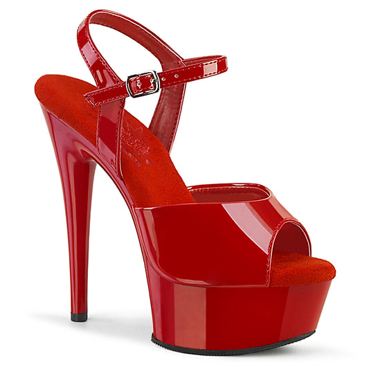 Pleaser  Sandals EXCITE-609 Red Pat/Red