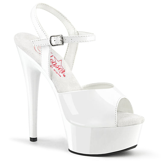 Pleaser  Sandals EXCITE-609 Wht Pat/Wht