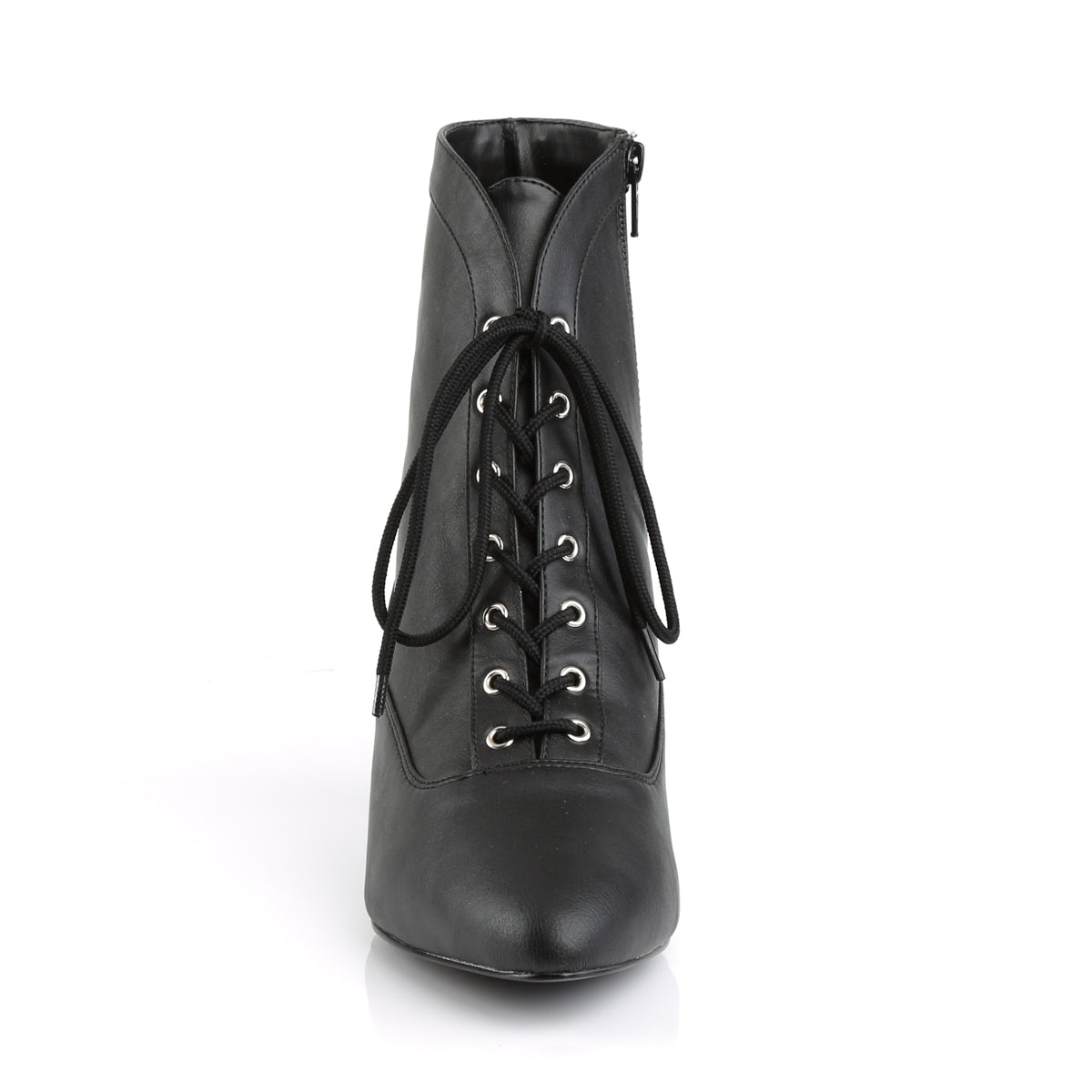 Pleaser Pink Label Womens Ankle Boots FAB-1005 Blk Faux Leather