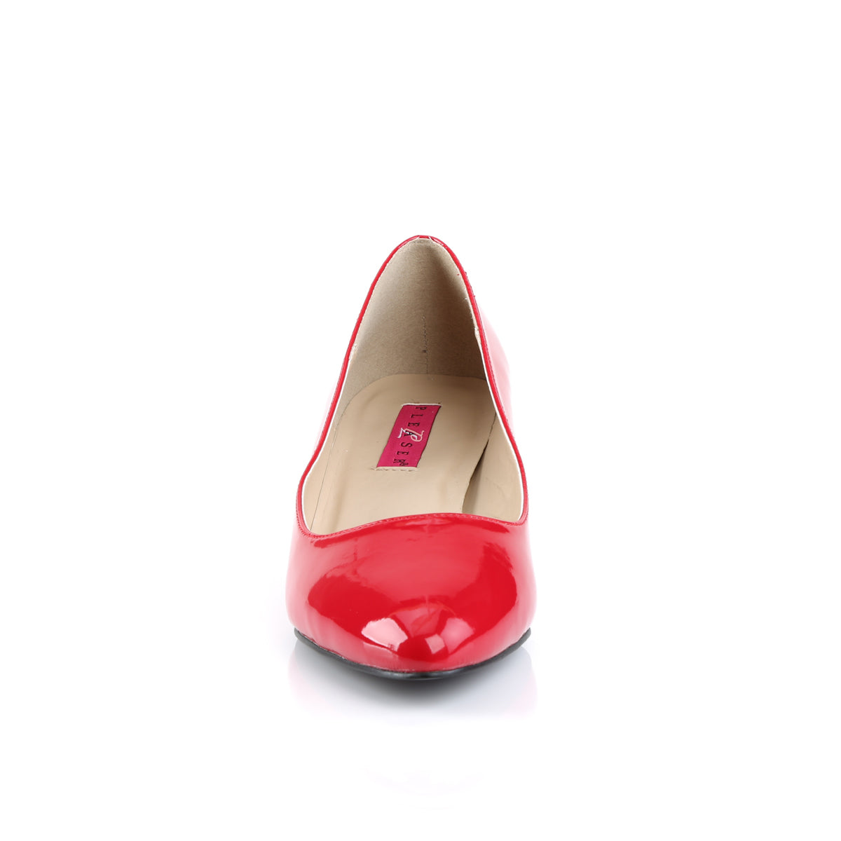 Pleaser Pink Label Womens Pumps FAB-420 Red Pat