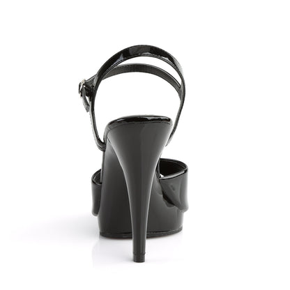 Fabulicious Womens Sandals FLAIR-409 Blk Pat/Blk