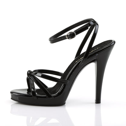 Fabulicious Womens Sandals FLAIR-436 Blk Pat/Blk