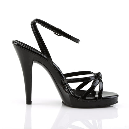 Fabulicious Womens Sandals FLAIR-436 Blk Pat/Blk