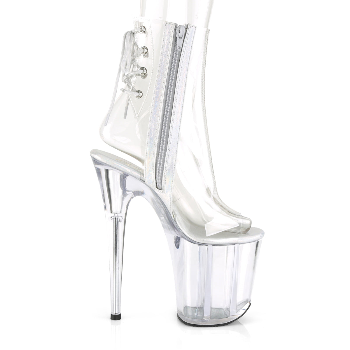 Pleaser Womens Ankle Boots FLAMINGO-1018C Clr/Clr