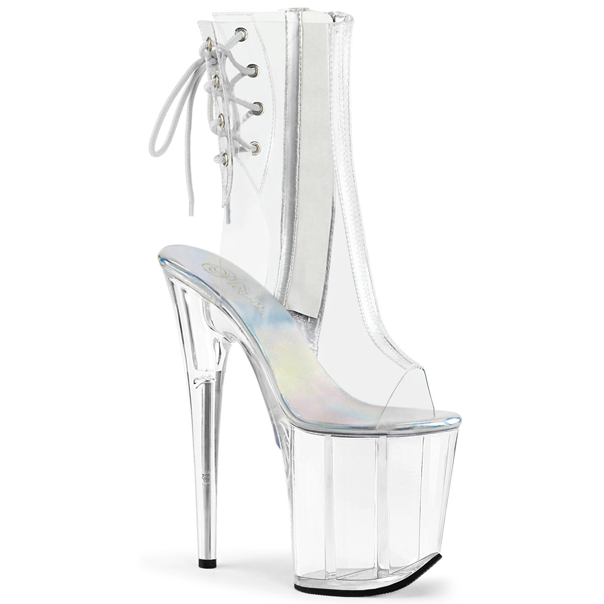 Pleaser Womens Ankle Boots FLAMINGO-1018C Clr/Clr