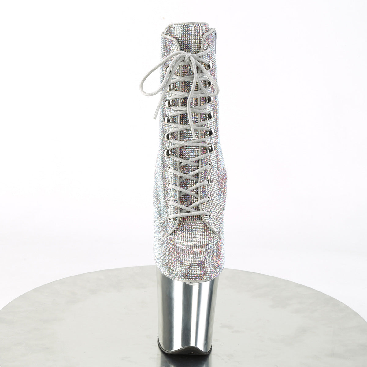 Pleaser  Ankle Boots FLAMINGO-1020CHRS Slv Multi RS/Slv Chrome