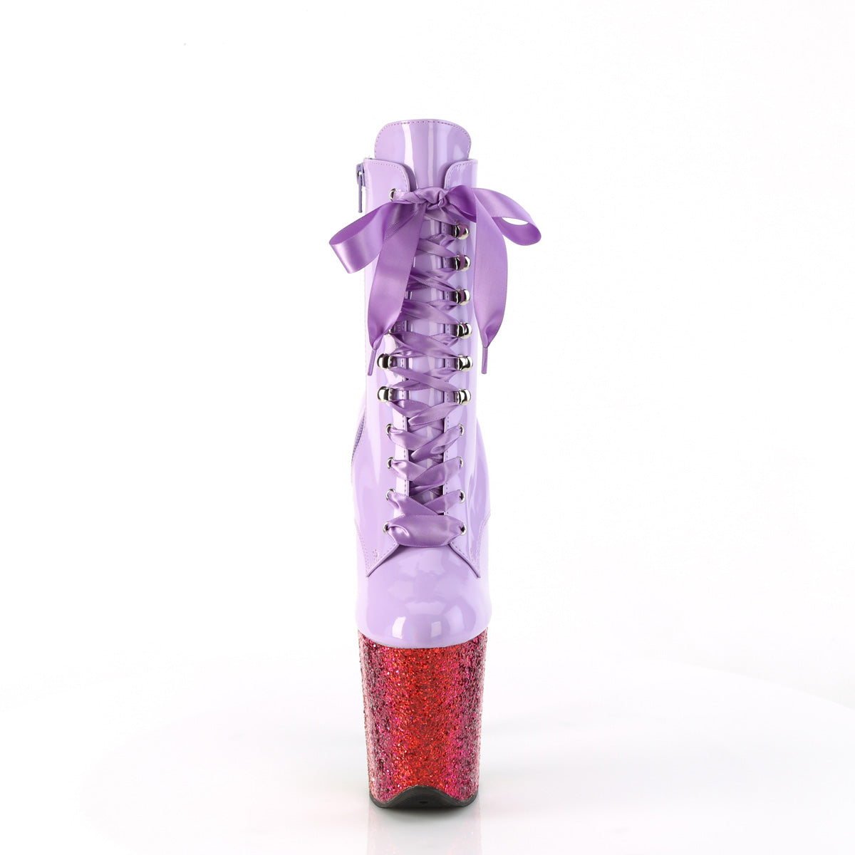Pleaser   FLAMINGO-1020HG Lavender Holo Pat/Rainbow Glitter