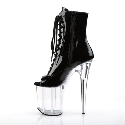 Pleaser Womens Ankle Boots FLAMINGO-1021 Blk Pat/Clr