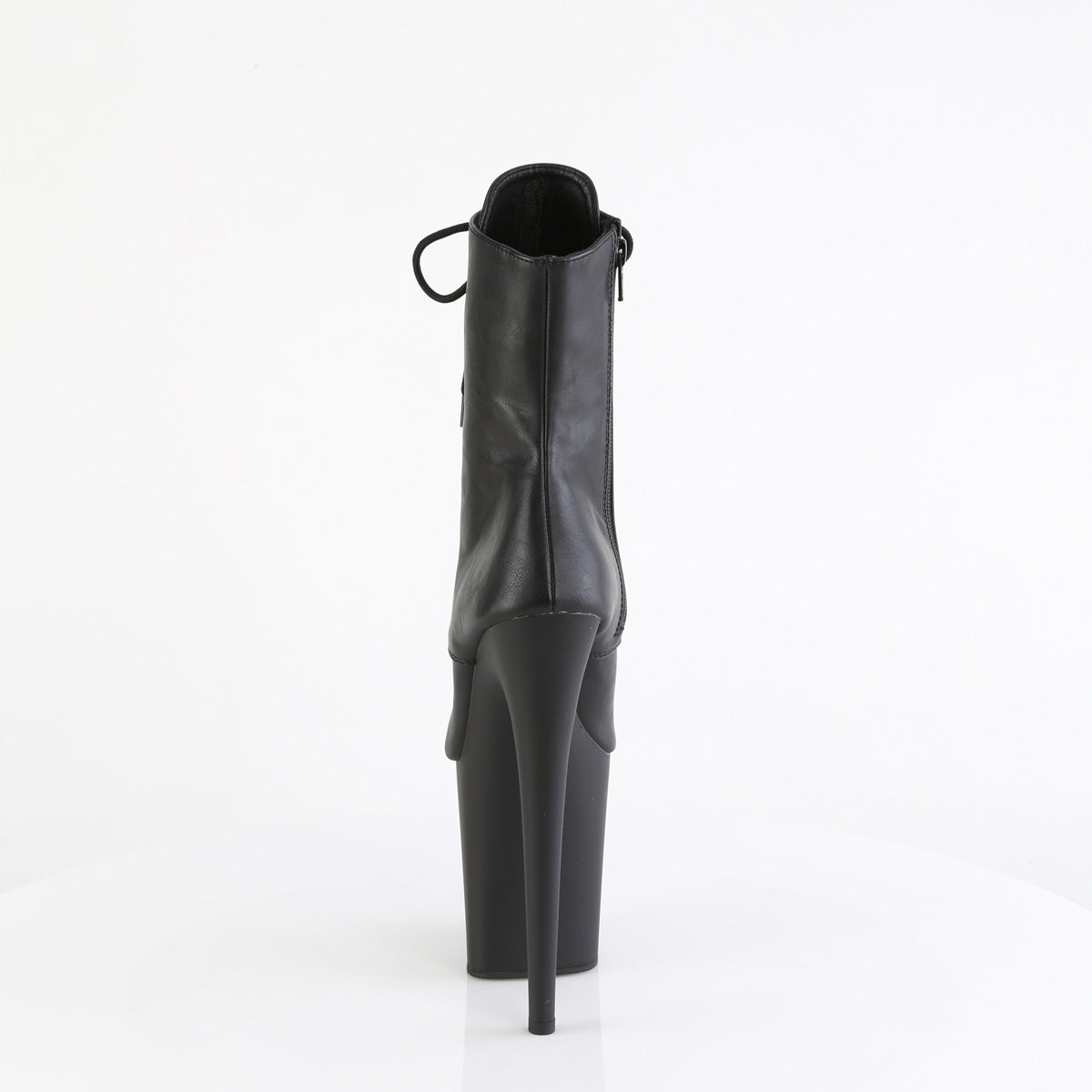 Pleaser   FLAMINGO-1021 Blk Faux Leather/Blk Matte