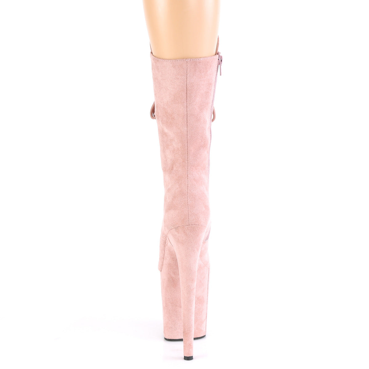 Pleaser Womens Ankle Boots FLAMINGO-1050FS Dusty Blush F. Suede/Dusty Blush F.Suede