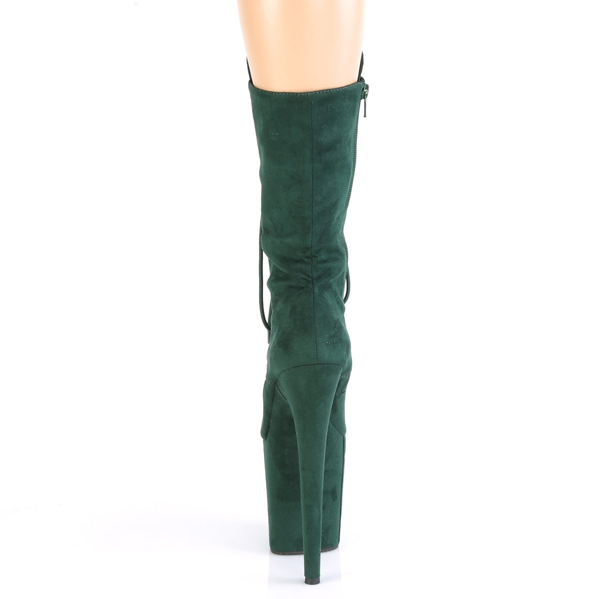 Pleaser Womens Ankle Boots FLAMINGO-1050FS Emerald Green F.Suede/Emerald Green F.Suede