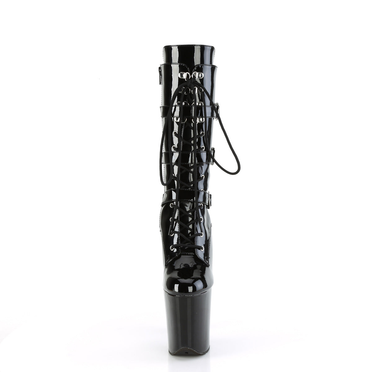 Pleaser   FLAMINGO-1053 Blk Pat/Blk