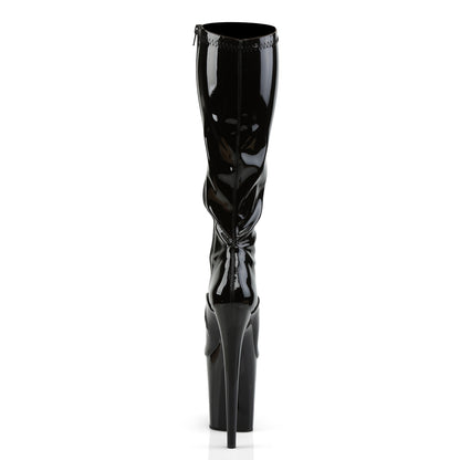 Pleaser Womens Boots FLAMINGO-2000 Blk Str Pat/Blk