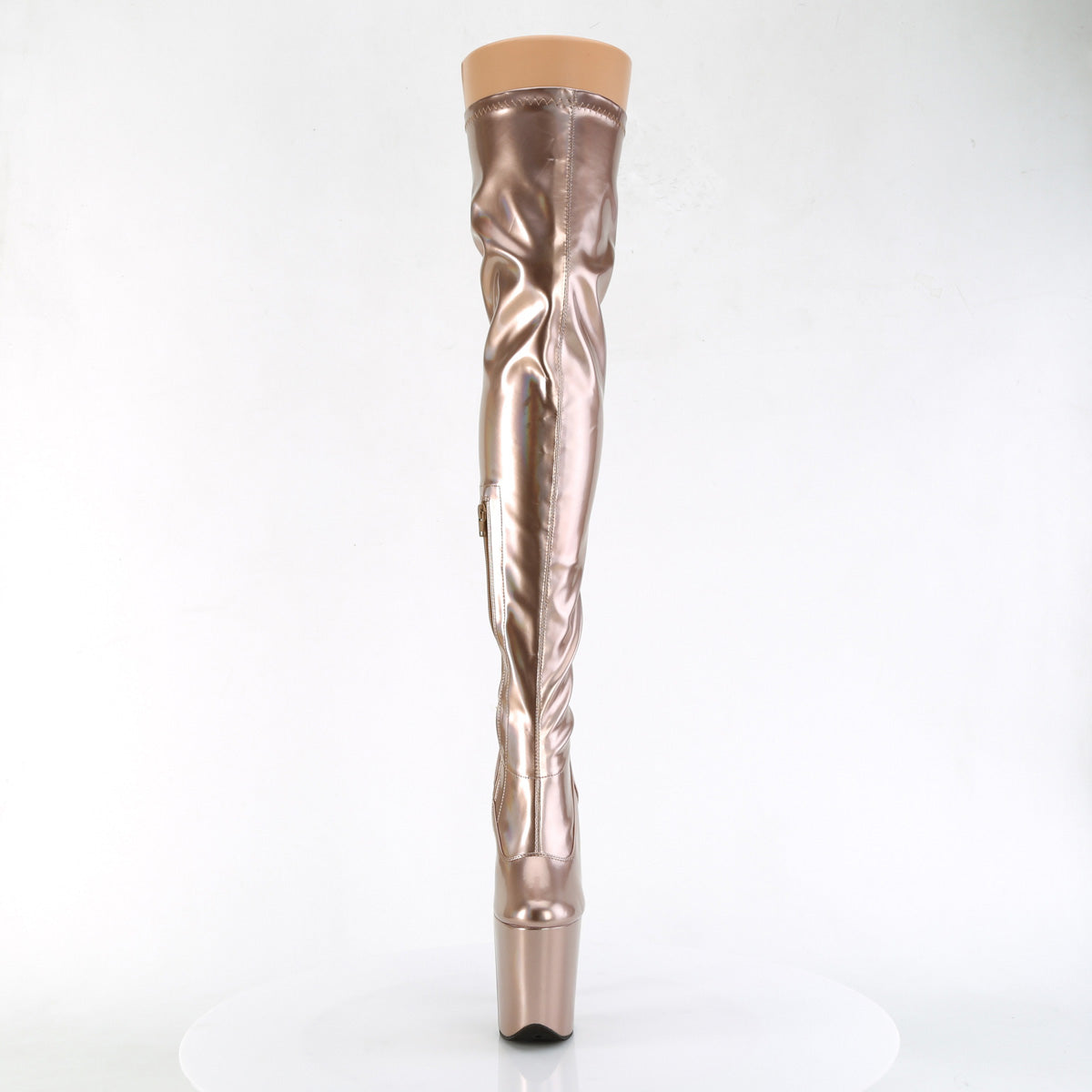 Pleaser   FLAMINGO-3000HWR Rose Gold Str. Holo/Rose Gold Holo